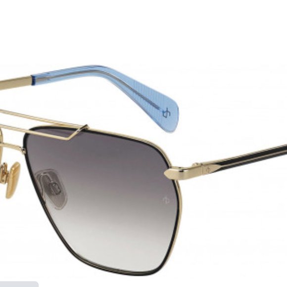 NEW Rag & bone Authentic 61MM Geo Aviator Sunglass - Picture 2 of 4